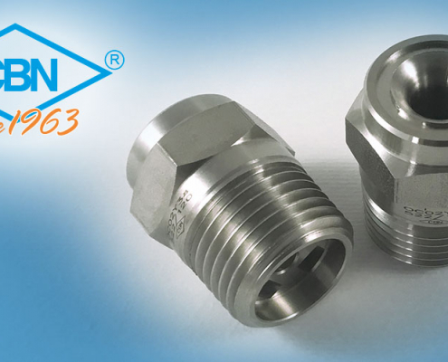 Axial feed full cone nozzle