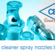 Surface cleaner spray nozzles