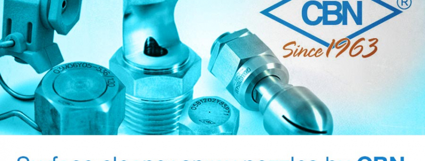 Surface cleaner spray nozzles